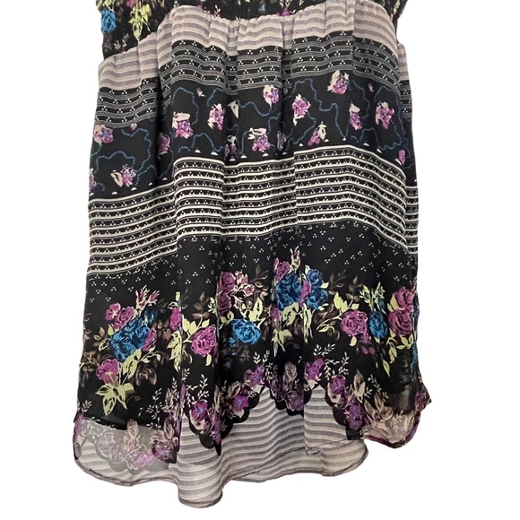 Free People Lace Up Falling for Georgette Mini Dress size XS - Picture 4 of 6